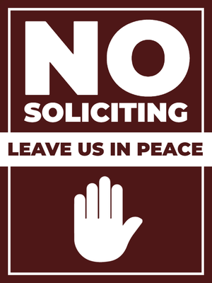 Custom Outdoor Yard Signs Multiple Sizes Leave Us Alone
