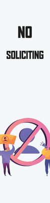 Custom Outdoor Yard Signs Multiple Sizes No To Solicitation