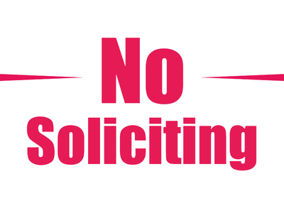 Custom Outdoor Yard Signs Multiple Sizes End Soliciting