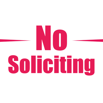 Custom Outdoor Yard Signs Multiple Sizes End Soliciting