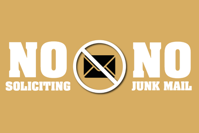 Custom Outdoor Yard Signs Multiple Sizes No Junk Mail