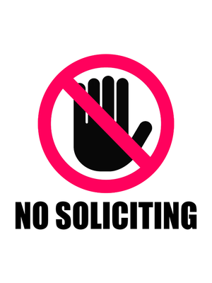 Custom Outdoor Yard Signs Multiple Sizes Cease Soliciting