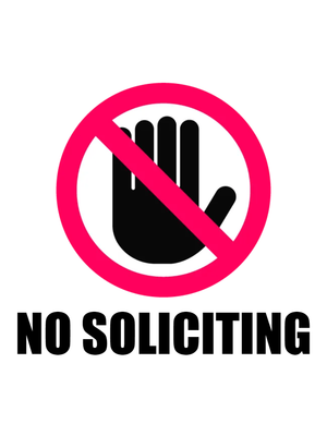 Custom Outdoor Yard Signs Multiple Sizes Cease Soliciting