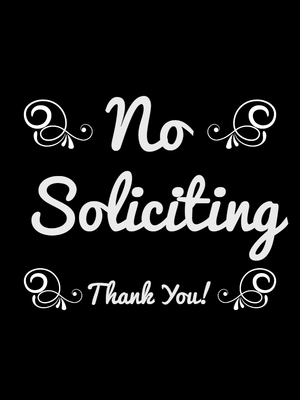 Custom Outdoor Yard Signs Multiple Sizes Quit Soliciting
