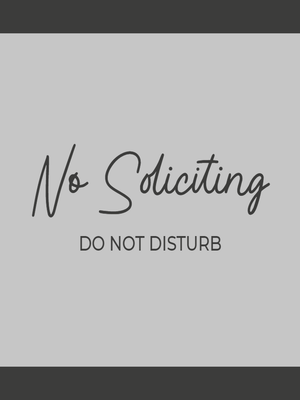 Custom Outdoor Yard Signs Multiple Sizes Do Not Disturb