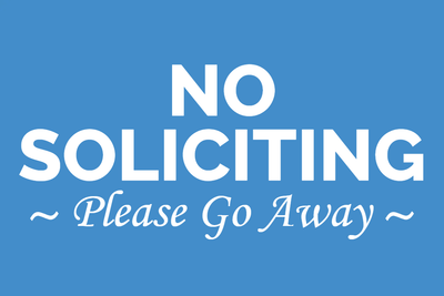 Custom Outdoor Yard Signs Multiple Sizes Please Go Away