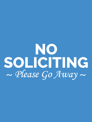 Custom Outdoor Yard Signs Multiple Sizes Please Go Away