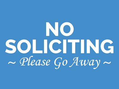 Custom Outdoor Yard Signs Multiple Sizes Please Go Away