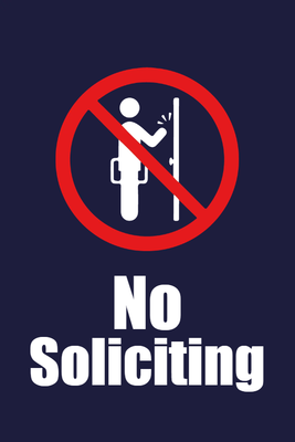 Custom Outdoor Yard Signs Multiple Sizes Strictly No Knocking