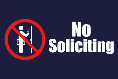 Custom Outdoor Yard Signs Multiple Sizes Strictly No Knocking