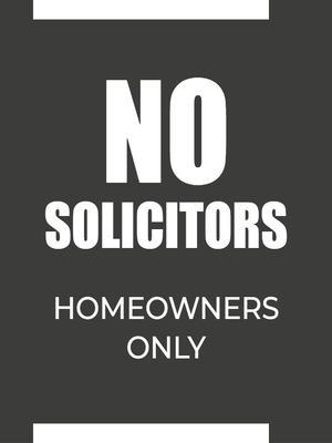 Custom Outdoor Yard Signs Multiple Sizes Homeowners Only