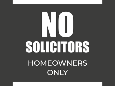 Custom Outdoor Yard Signs Multiple Sizes Homeowners Only