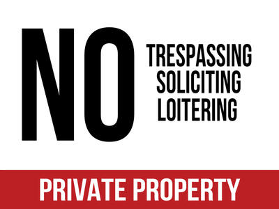 Custom Outdoor Yard Signs Multiple Sizes Private Property