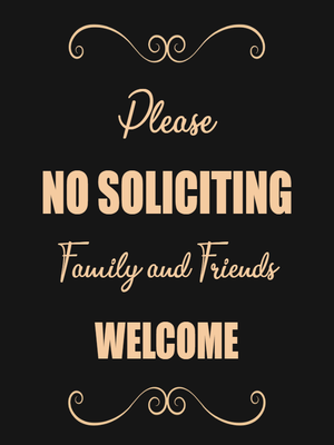 Custom Outdoor Yard Signs Multiple Sizes Solicitors Not Welcome