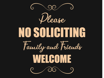Custom Outdoor Yard Signs Multiple Sizes Solicitors Not Welcome