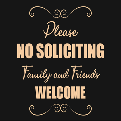 Custom Outdoor Yard Signs Multiple Sizes Solicitors Not Welcome