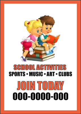 Custom Postcards Multiple Sizes School Activities