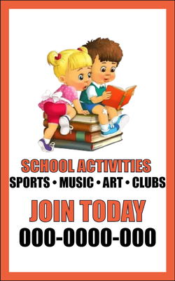 Custom Postcards Multiple Sizes School Activities