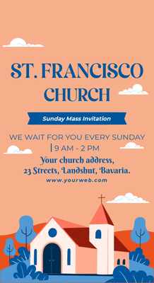 Custom Postcards Multiple Sizes Sunday Service