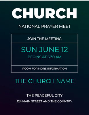 Custom Postcards Multiple Sizes Church Events