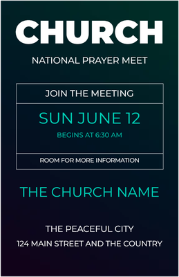 Custom Postcards Multiple Sizes Church Events