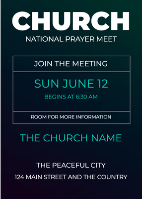 Custom Postcards Multiple Sizes Church Events