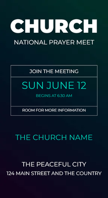 Custom Postcards Multiple Sizes Church Events