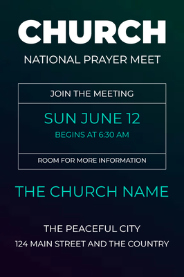 Custom Postcards Multiple Sizes Church Events