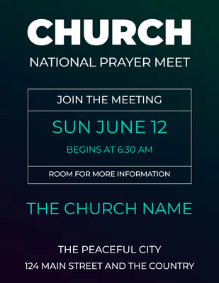 Custom Postcards Multiple Sizes Church Events