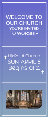 Custom Postcards Multiple Sizes Worship Invitation