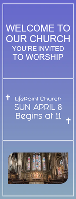 Custom Postcards Multiple Sizes Worship Invitation