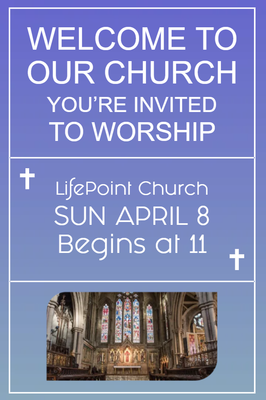 Custom Postcards Multiple Sizes Worship Invitation