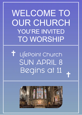 Custom Postcards Multiple Sizes Worship Invitation