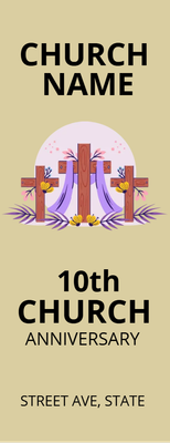 Custom Postcards Multiple Sizes Church Anniversary