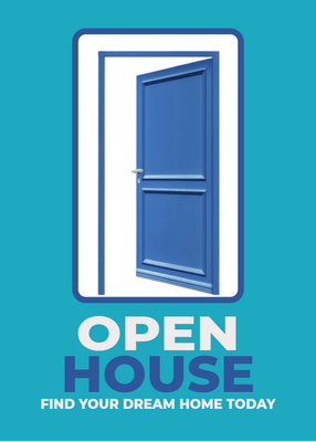 Custom Postcards Multiple Sizes Open House