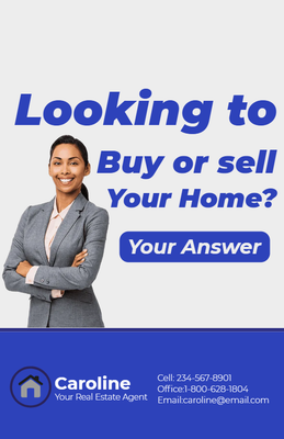 Custom Postcards Multiple Sizes Realtor Introduction