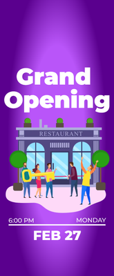 Custom Postcards Multiple Sizes Grand Opening