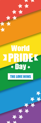 Custom Outdoor Yard Signs Multiple Sizes World Pride Day