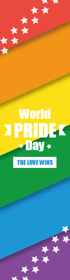 Custom Outdoor Yard Signs Multiple Sizes World Pride Day