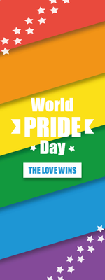 Custom Outdoor Yard Signs Multiple Sizes World Pride Day