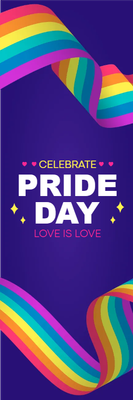 Custom Outdoor Yard Signs Multiple Sizes Celebrate Pride Day