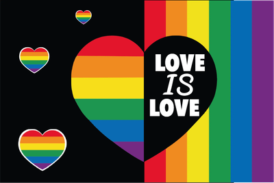 Custom Outdoor Yard Signs Multiple Sizes Pride Heart