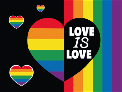 Custom Outdoor Yard Signs Multiple Sizes Pride Heart