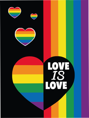 Custom Outdoor Yard Signs Multiple Sizes Pride Heart