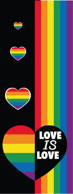Custom Outdoor Yard Signs Multiple Sizes Pride Heart