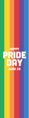 Custom Outdoor Yard Signs Multiple Sizes Happy Pride Day