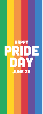 Custom Outdoor Yard Signs Multiple Sizes Happy Pride Day