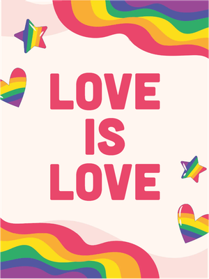 Custom Outdoor Yard Signs Multiple Sizes Pride Is Love