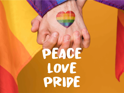 Custom Outdoor Yard Signs Multiple Sizes Peace Love Pride