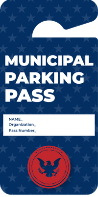Custom Parking Passes Multiple Sizes Permit Badge